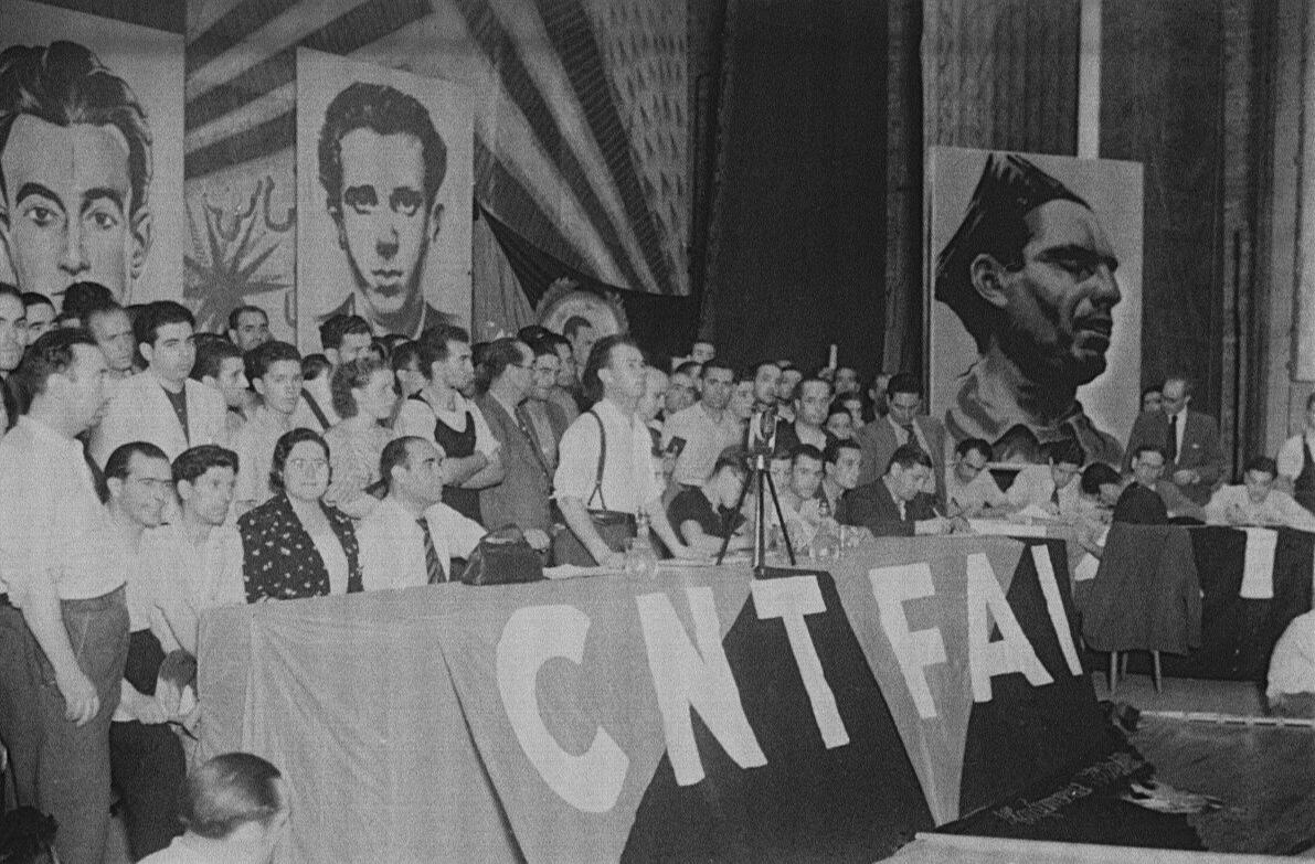 Meeting of the CNT-FAI during the Spanish Revolution.