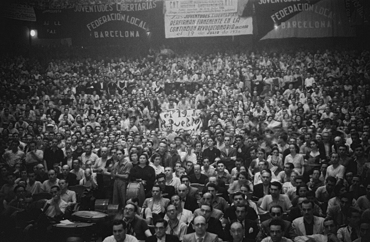Meeting of the CNT-FAI during the Spanish Revolution.