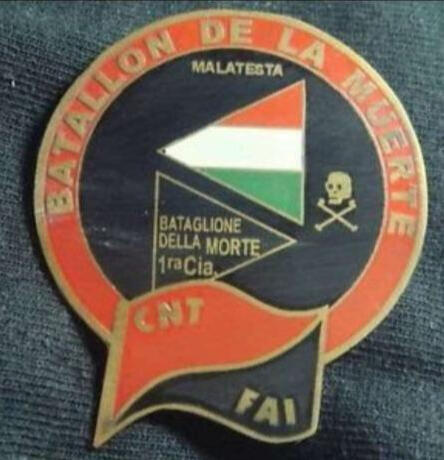 A pin of the Battalion of Death.
